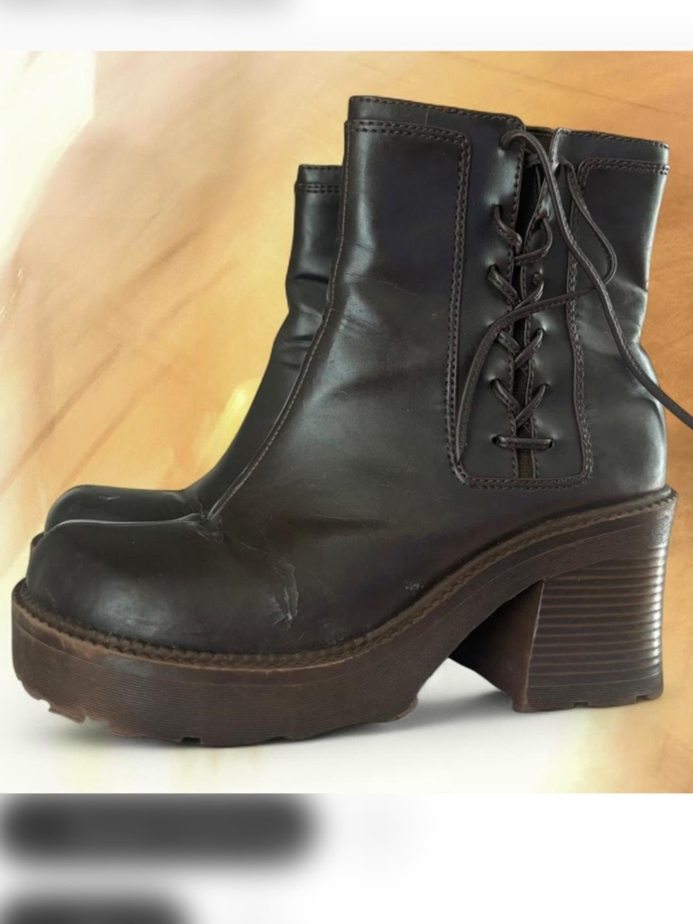 Vintage Y2K Mudd Hayley Chunky Platform Boots